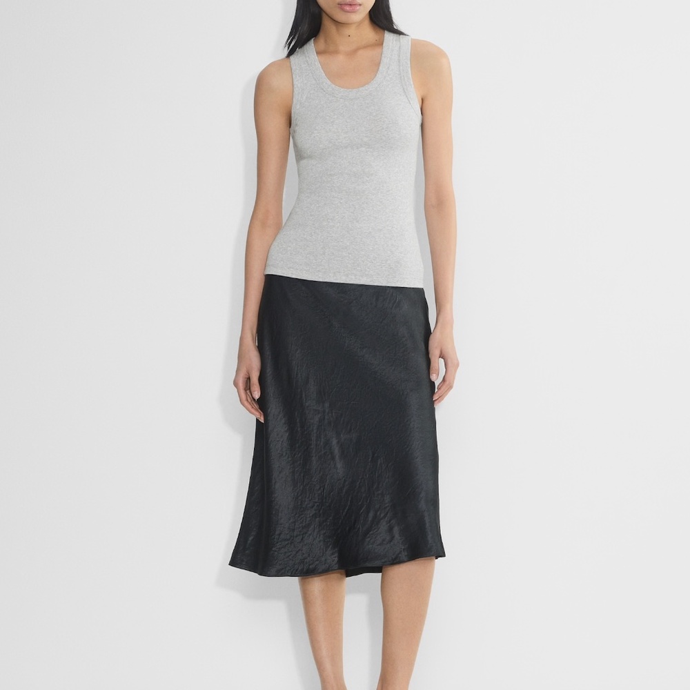 Aritzia Babaton Slip Satin Midi Skirt